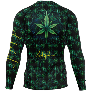 Chokefish™ Long Sleeve Rashguard Cannabis Men's Shirt-012-Special Edition